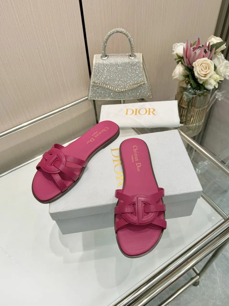 👟👟Ex-factory price 340👟👟 Dior new model, 9 colors available, cowhide fabric, code number 35-42, leather sole +40